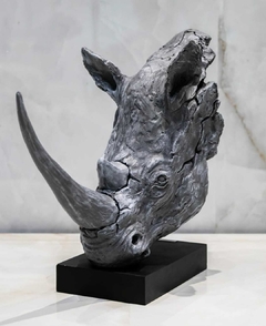 Escultura Cabeça de Rinoceronte - comprar online