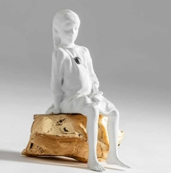 Escultura de Parede a Menina e o Horizonte