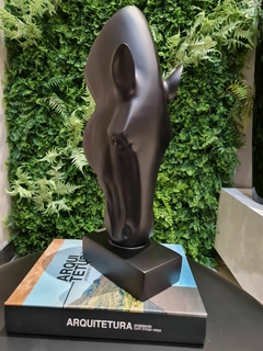 Escultura Cabeça de Cavalo - Charmin Decorações 