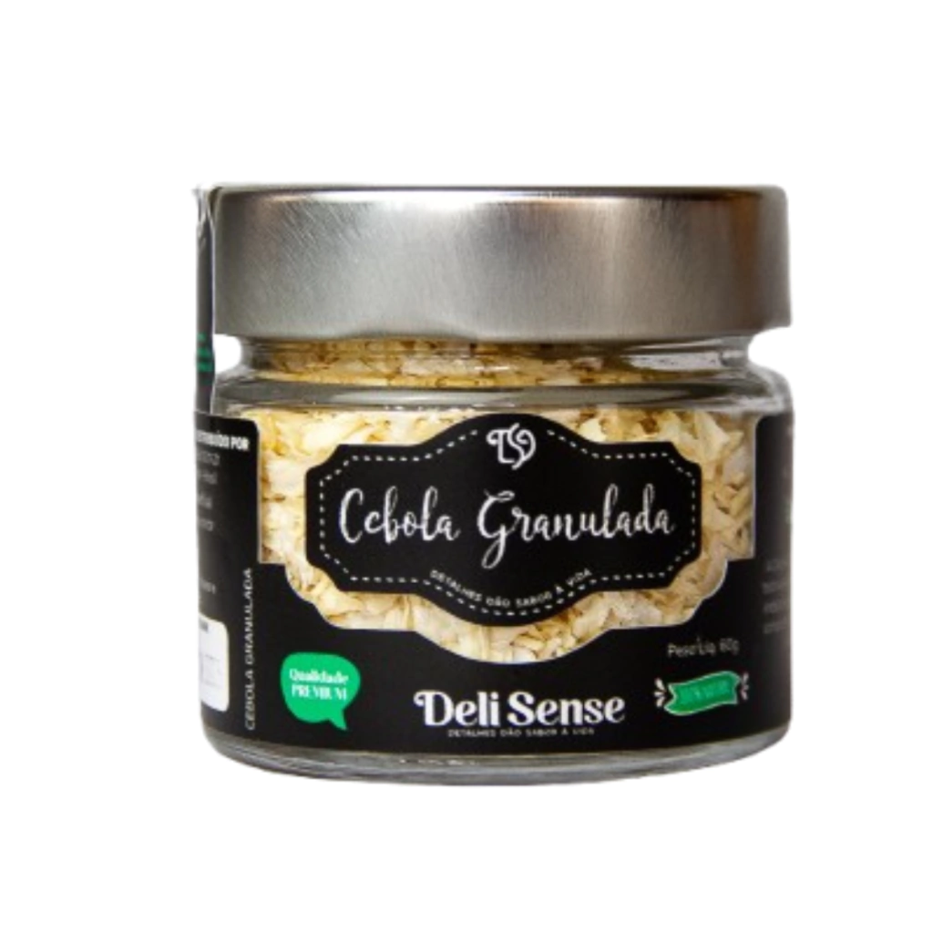 Tempero Cebola Granulada 60g - Potinho De Vidro