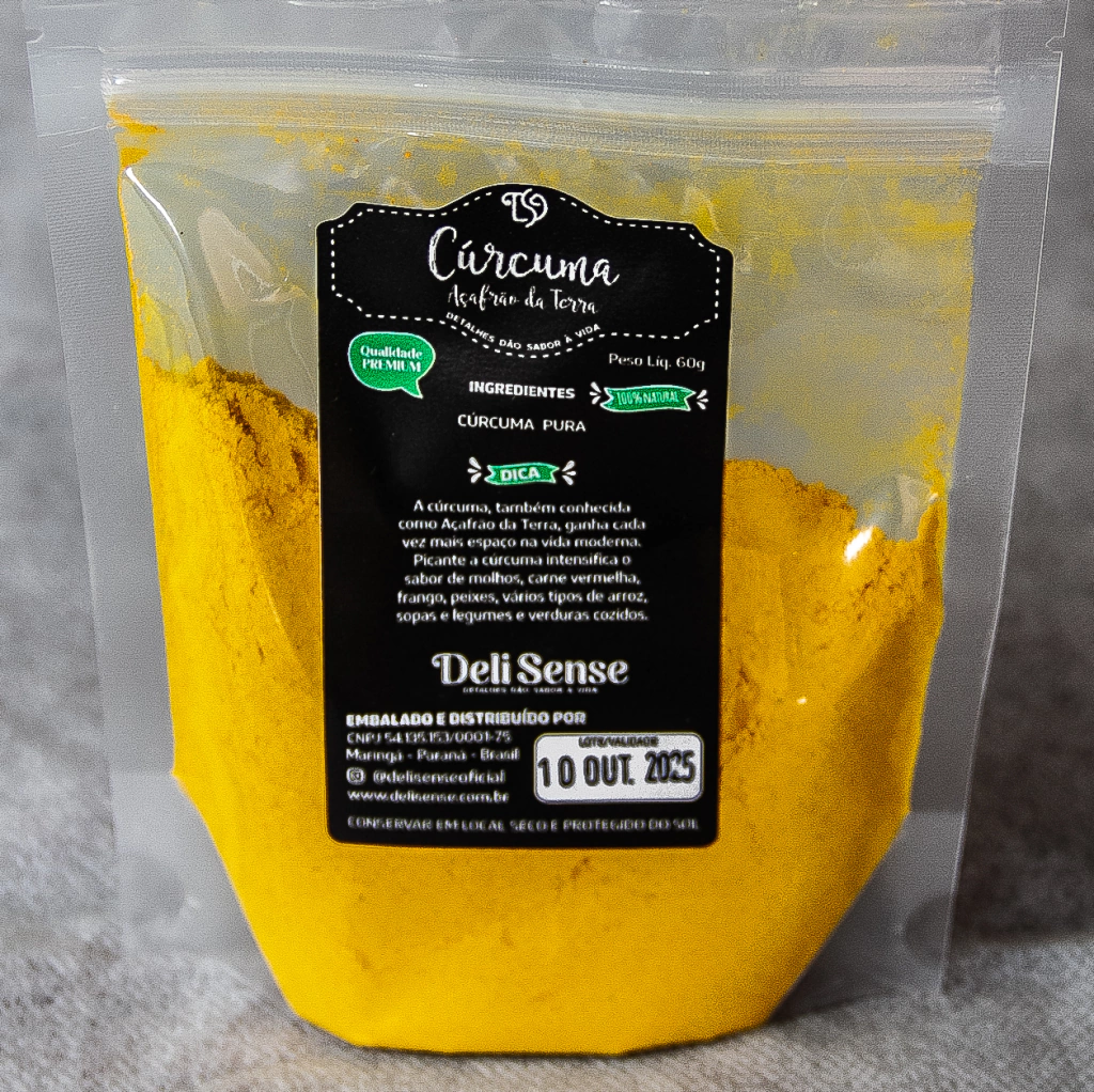 Tempero Cúrcuma Em po 70g - Refil Pouch