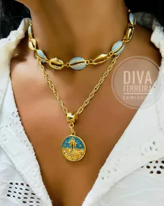 Choker Búzios Azul - comprar online