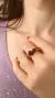 Anel Cristais Caramelo e Whisky - comprar online