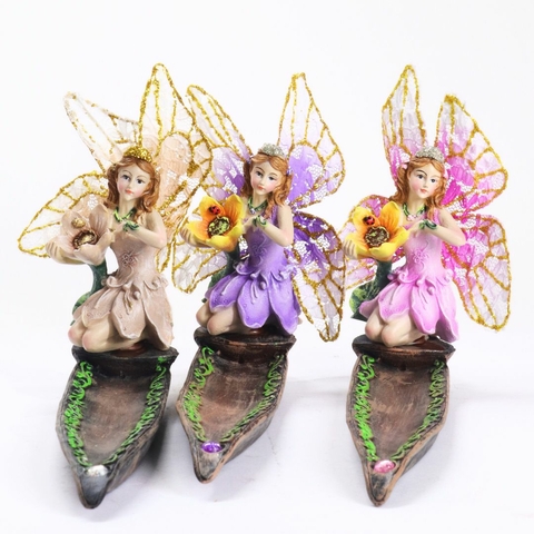 Incensário Fada com Girassol 