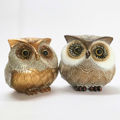 Coruja em Resina - 2 Modelos