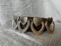 Aros gold heart - comprar online