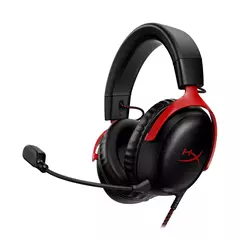 AURICULARES HYPERX CLOUD III ROJO-NEGRO (PC, PS5, XBOX X|S, XBOX ONE, NINTENDO SWITCH, MAC, MOVIL)