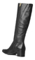 Bota Pegada em Couro Cano Longo Bico Fino 280561 Preto - comprar online