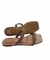 Chinelo Vizzano Feminino Rasteiro Dourado /Cristal / Bege 6513100 - loja online