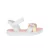 Sandalia Infantil Pampili Rosa/Branco 123276