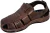 Sandalia Papete Pegada Masculina Em Couro Pinhão 13220102 - comprar online