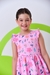 Vestido Flores Rosa - Menina Preciosa Kids 