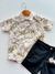 Camisa Caqui Floral