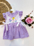 Vestido Bordado Lilás