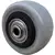 KIT 6 ruedas PVC 50 mm x 23 mm 50kg color gris Doble rodamiento Doble rulemán Buje de acero Ideal mueble carro carrito en internet