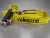 Eslinga de remolque 9 metros x 75 mm 10 toneladas con grilletes color amarillo Vabenne linga rescate arrastre grande plana auto camion 4x4 utilitario