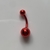 Piercing de ombligo Rojo