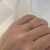 Anillo doble con circulos de acero dorado