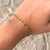 Pulsera forcet de acero dorado