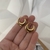 Aros Canasta de acero dorado