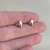Aros con forma de corazón de acero rosé inflado - comprar online