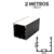 PERFIL DE ILUMINACAO SOBREP 50X50MM PRETO 2M ALP11