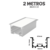 PERFIL DE ILUMINACAO EMBUTIR 63X34,1MM BRANCO 2M ALP12