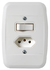 1 Tecla + Tomada 2P+T Com Placa - 250V