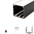 PERFIL DE ILUMINACAO SOBREP 50X50MM PRETO 3M ALP11 - QSUL COMERCIO DE MATERIAL ELÉTRICO E HIDRÁULICO LTDA ME