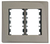 Placa + Bastidor 4x4 Champagne suave