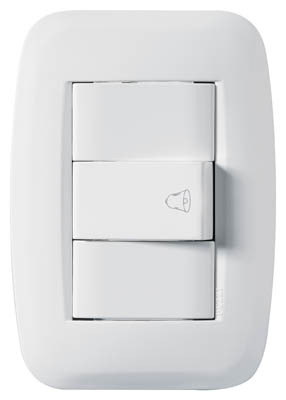 Pulsador com Campainha Gravada Com Placa 250V~ - 10A