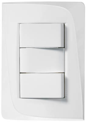 Interruptor 2 Teclas Com Placa - 250V- 10A