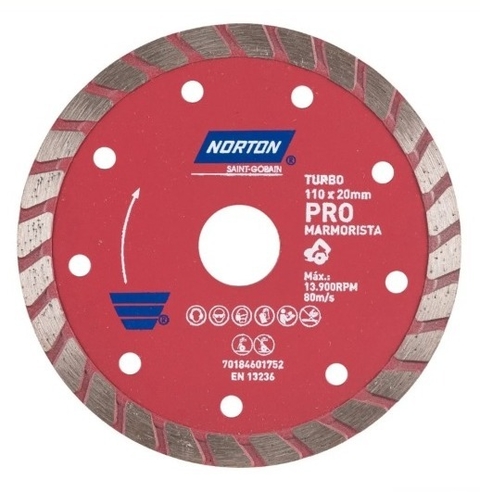 Disco de Corte Diamantado Turbo- Mármore Norton