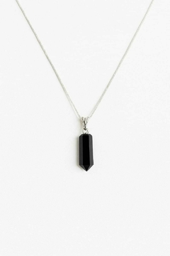Colar Ponteira de Obsidiana