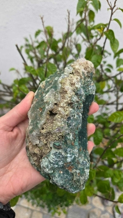 Ametista Rosa com Ágata Verde e Calcedônia - Mundo Místico