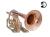 Trombone Bb de cor cobre fósforo Ravi Beny RB-1124C COMPLETO