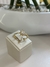 Anel X cravejado gota cristal - comprar online