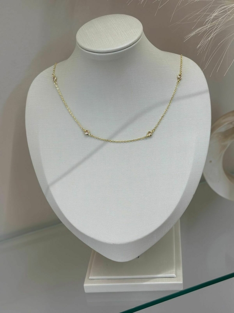 Colar tiffany zirconia rose