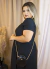 Vestido Plus Size - Malha Crepe Preto - comprar online
