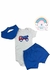 KIT BODY BEBÊ 3 PEÇAS CAMINHÃO CINZA-TONTON KIDS -G