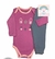 Conjunto Body Bebê 2 Peças Coelhinha Roxo Orango k