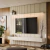 Painel ripado para TV de até 75 polegadas com LED 3 tamanhos disponíveis Off White - comprar online
