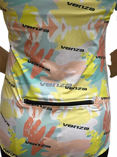 REMERA CON RECORTE SUBLIMADA VENZO PASTEL VZ020-44-01 - comprar online