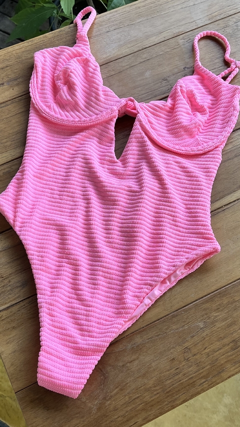 Maiô aro rosa chiclete