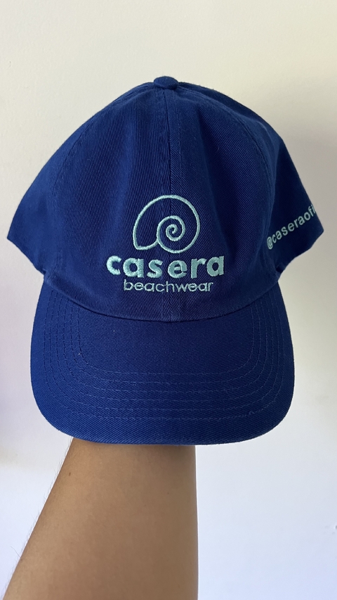 Boné Casera Azul-bic com azul claro