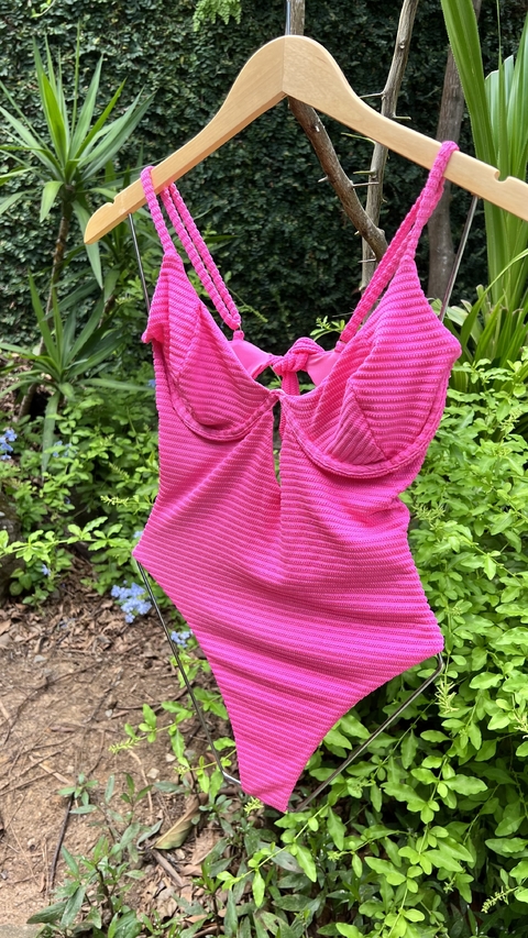 Maiô aro rosa-barbie