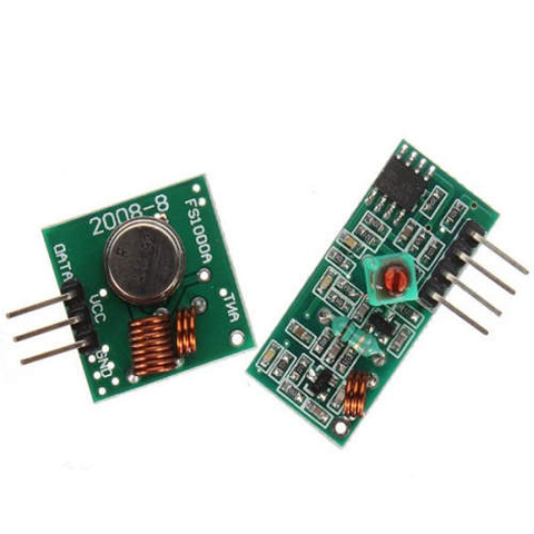 Módulo Receptor E Transmissor De RF Freq. 433MHz Para Arduino