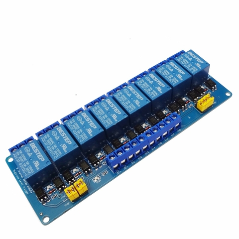 Módulo Rele 3V 10A 8 Canais Com Borne KRE Para ESP32