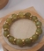 Pulseira de Verde Boho com Dourado