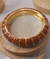 Bracelete Dourado de Resina Marron
